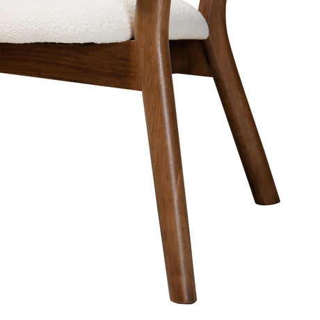Modern European furniture - Walnut Framed Curve Accent Chairs 2 - www.oroa.com