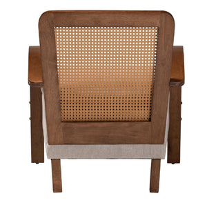 Modern European furniture - Gray Padded Japandi Lounge Chair - www.oroa.com