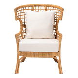 Modern European furniture - Lattice Rattan Wingback Lounge Chair - www.oroa.com