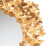 Hospitality furniture - Gold Butterfly Accent Wall Mirror - www.oroatrade.com