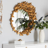 Hospitality furniture - Gold Butterfly Accent Wall Mirror - www.oroatrade.com