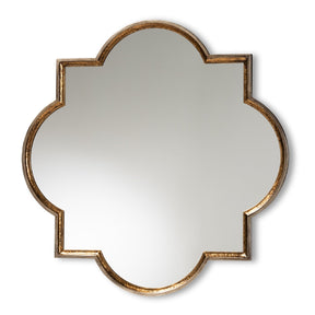 Hospitality furniture - Bronze Quatrefoil Accent Wall Mirror - www.oroatrade.com