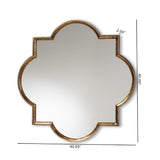 Hospitality furniture - Bronze Quatrefoil Accent Wall Mirror - www.oroatrade.com