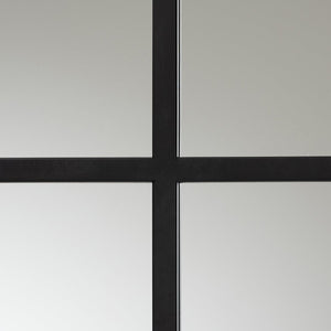 Modern European furniture - Black Metal Accent Wall Mirror - www.oroa.com