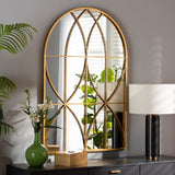 Contract furniture - Gold Arched Accent Wall Mirror -  www.oroatrade.com