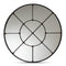 Modern European furniture - Metal Framed Round Wall Mirror - www.oroa.com