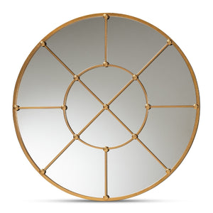   Modern European furniture - Metal Framed Round Wall Mirror - www.oroa.com | Oroa.com