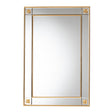 Hospitality furniture - Rectangular Gold Accent Wall Mirror - www.oroatrade.com