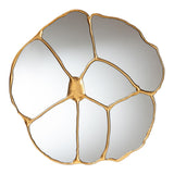 Hospitality furniture - Gold Flower Accent Wall Mirror - www.oroatrade.com