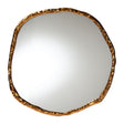 Modern European furniture - Antique Gold Freeform Accent Mirror - www.oroa.com
