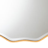 Hospitality furniture - Gold Scalloped Round Mirror - www.oroatrade.com