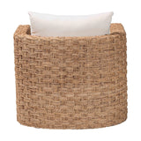 Woven Seagrass Curved Accent Chair | Bali Loom Rhinos | Oroa.com