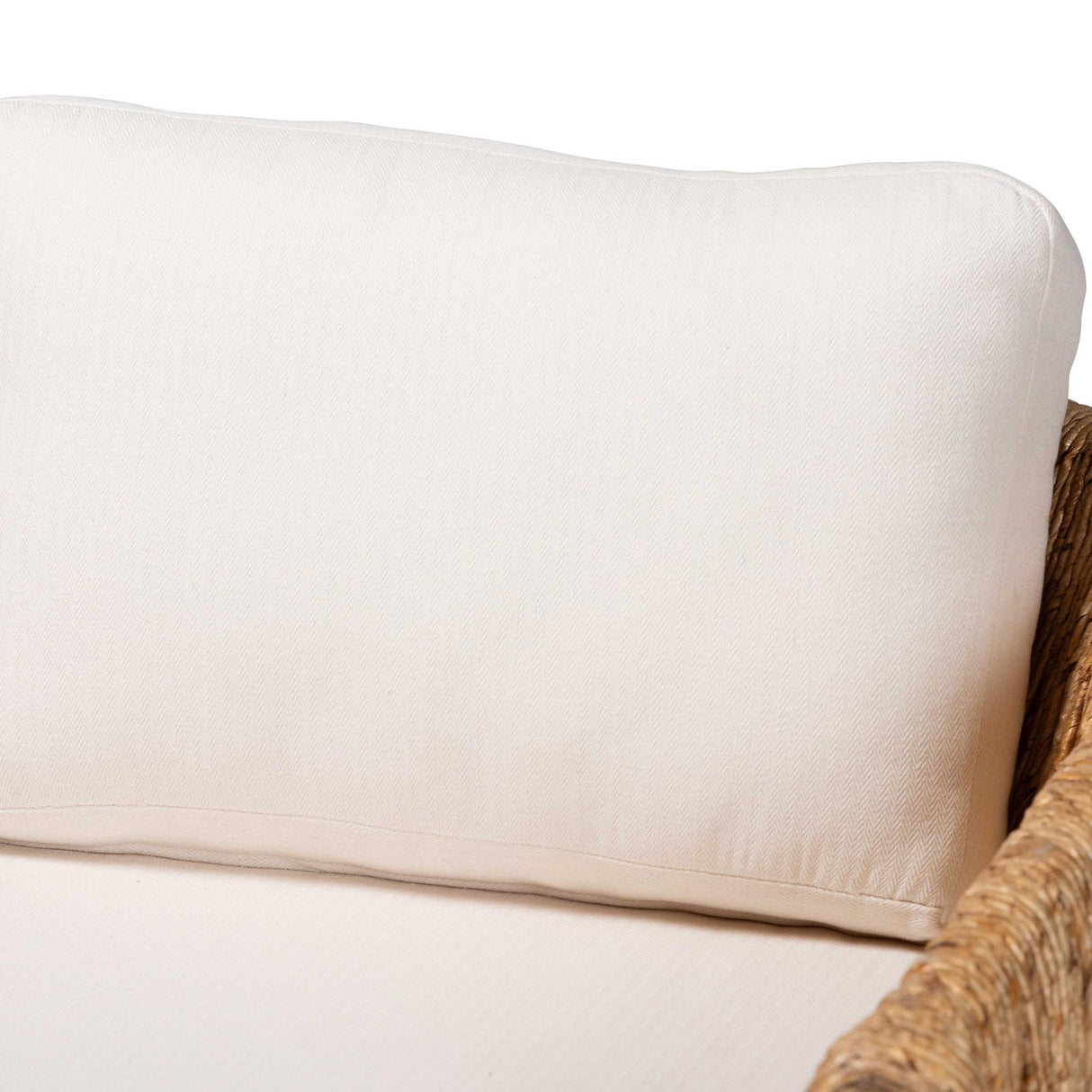 Cushioned Woven Seagrass Lounge Chair | Bali Loom Roma | Oroa.com