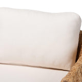 Modern European furniture -Cushioned Woven Seagrass Lounge Chair- www.oroa.com