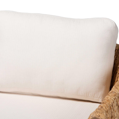 Modern European furniture -Cushioned Woven Seagrass Lounge Chair- www.oroa.com