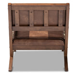 Modern European furniture - Brown Leather Inspired Lounge Chair - www.oroa.com