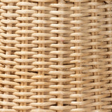 Modern European furniture - Scalloped Natural Rattan Pendant Lamp - www.oroa.com