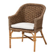 Modern European furniture - Woven Seagrass Bohemian Accent Chair - www.oroa.com