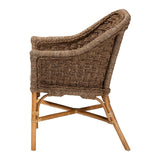 Modern European furniture - Woven Seagrass Bohemian Accent Chair - www.oroa.com