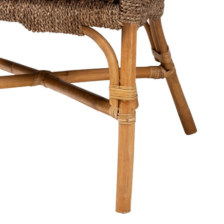 Modern European furniture - Woven Seagrass Bohemian Accent Chair - www.oroa.com