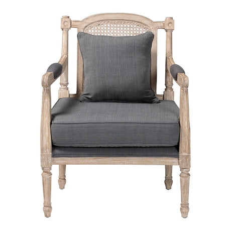 Modern European furniture - Carved Wood Framed Accent Chair - www.oroa.com