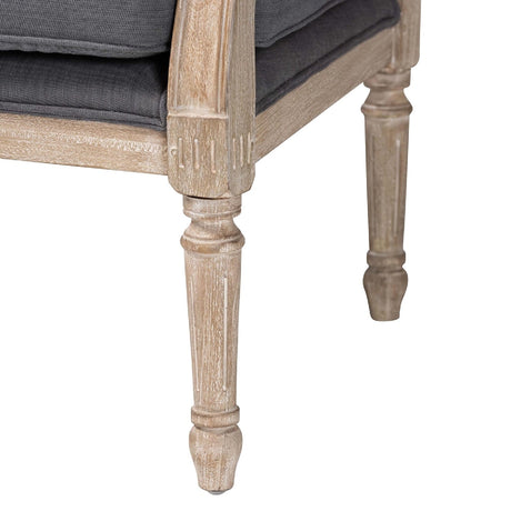 Modern European furniture - Carved Wood Framed Accent Chair - www.oroa.com