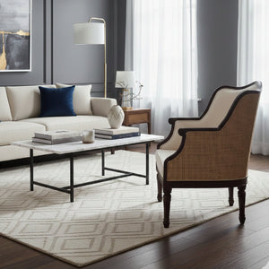 Modern European furniture - Beige Traditional French Accent Chair - www.oroa.com