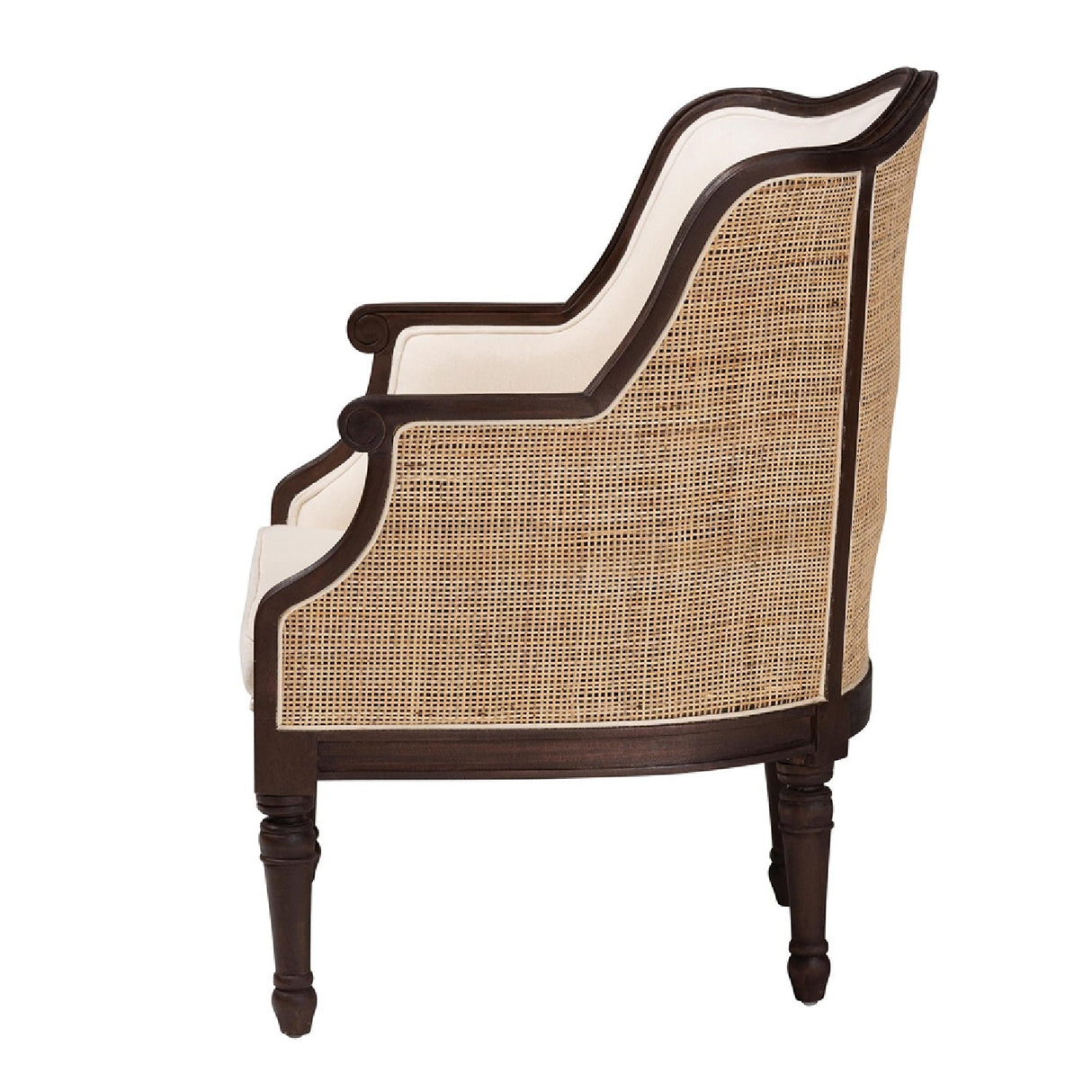 Modern European furniture - Beige Traditional French Accent Chair - www.oroa.com