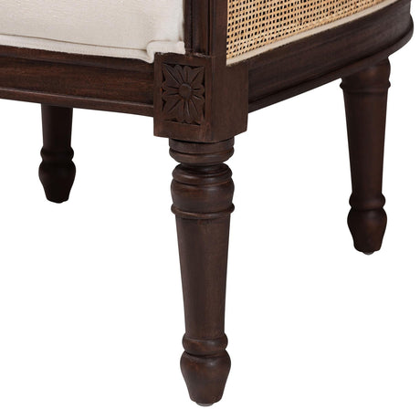 Modern European furniture - Beige Traditional French Accent Chair - www.oroa.com