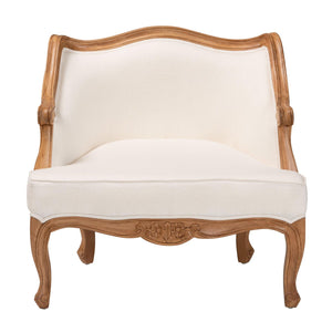Beige French Style Accent Chair | Bali Loom Sylvestra | Oroa.com
