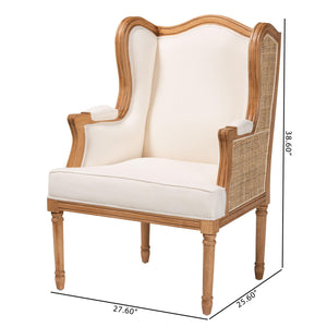 Modern European furniture - Beige French Style Accent Chair - www.oroa.com