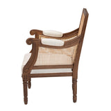 Modern European furniture - Wooden Padded Accent Chair - www.oroa.com