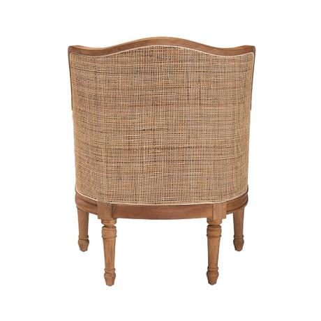 Modern European furniture - Woven Rattan French Accent Chair - www.oroa.com