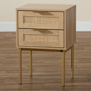   Modern European furniture - Japandi 2 Drawer End Table - www.oroa.com | Oroa.com