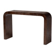 Modern European furniture - Burl Wood Waterfall Console Table - www.oroa.com