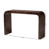 Modern European furniture - Burl Wood Waterfall Console Table - www.oroa.com