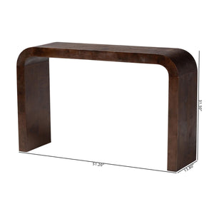 Burl Wood Waterfall Console Table | Bali Loom Revelle | Oroa.com