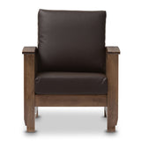 Modern European furniture - Wooden Mission Style Lounge Chair - www.oroa.com