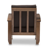 Modern European furniture - Wooden Mission Style Lounge Chair - www.oroa.com
