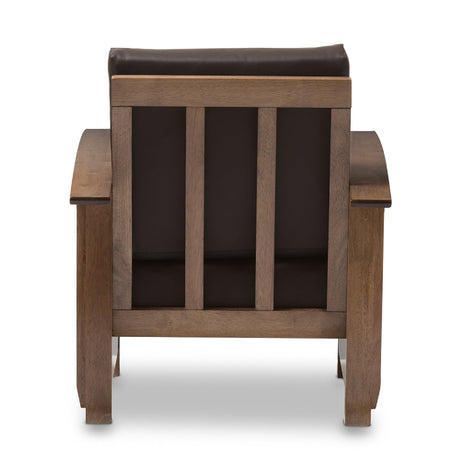 Modern European furniture - Wooden Mission Style Lounge Chair - www.oroa.com