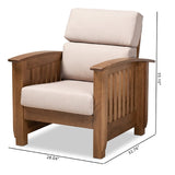 Modern European furniture - Wooden Mission Style Lounge Chair - www.oroa.com