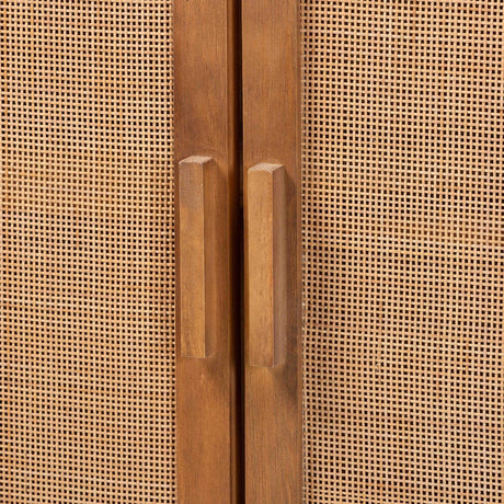 Modern European furniture - 2 Door Rattan Accent Cabinet - www.oroa.com