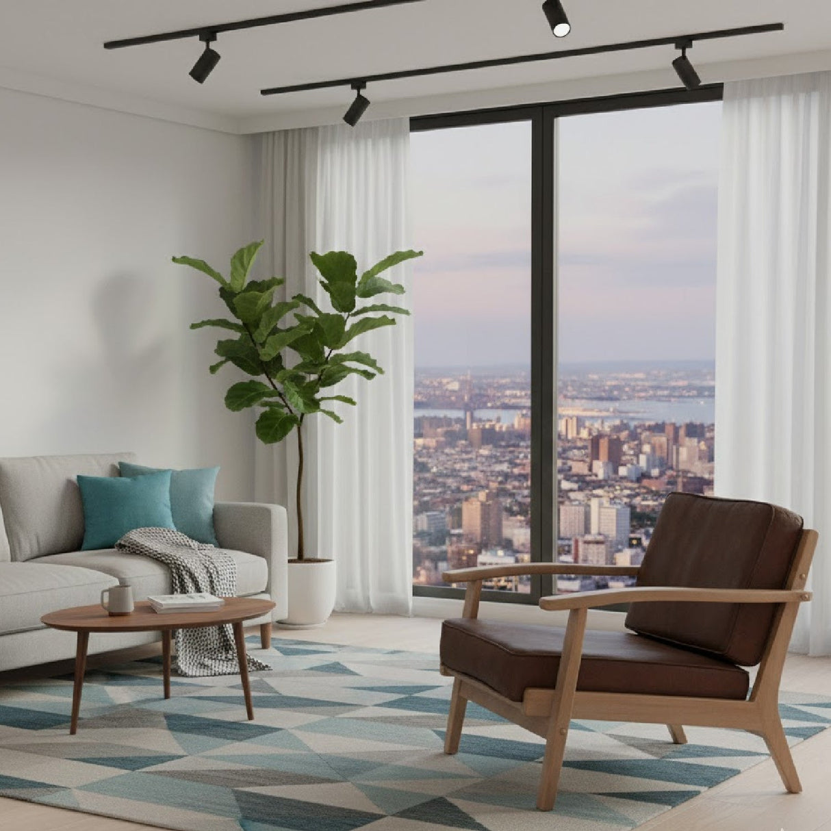 Oak Framed Lounge Chair | Bali Loom Sigrid | Oroa.com