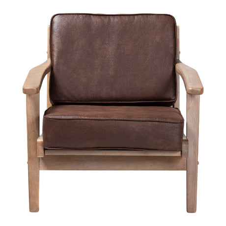 Modern European furniture - Oak Framed Lounge Chair - www.oroa.com