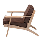 Modern European furniture - Oak Framed Lounge Chair - www.oroa.com