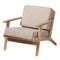 Modern European furniture - Oak Framed Lounge Chair - www.oroa.com