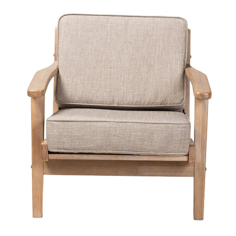 Modern European furniture - Oak Framed Lounge Chair - www.oroa.com