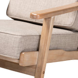Modern European furniture - Oak Framed Lounge Chair - www.oroa.com