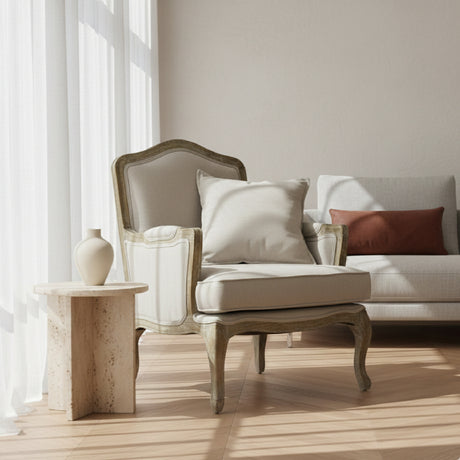 Antiqued French Style Accent Chair | Novi Living Constanza