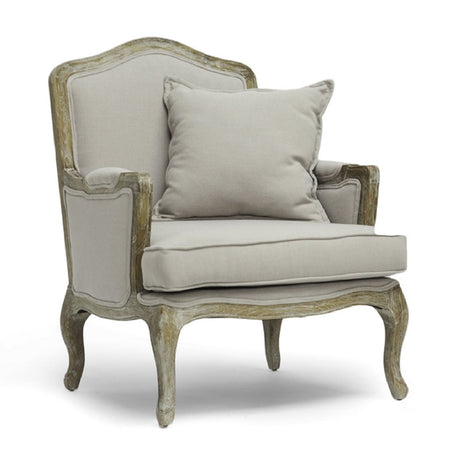 Modern European furniture - Antiqued French Style Accent Chair - www.oroa.com